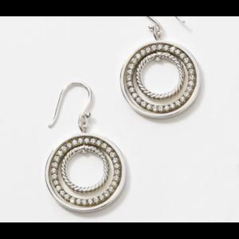 Touchstone Crystal by Swarovski Round & Round Earrings